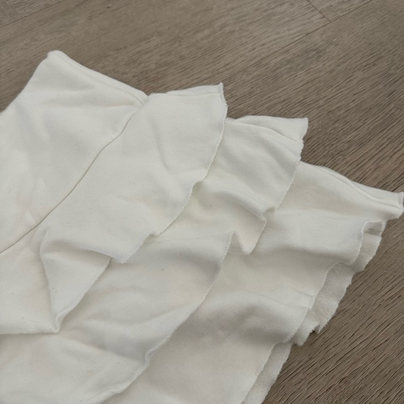 White Ruffle Mini Skirt <3 - Picture 2 of 3